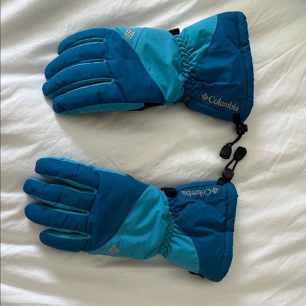 Columbia Kids' Teal and Blue Mittens